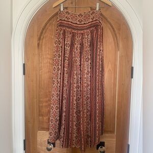 Fall Maxi Skirt With Slits Size Small